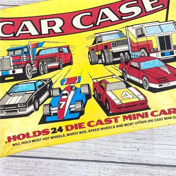 VNT 1985 Die Cast Mini Car Case Matchbox Hot Wheels Car Vintage Case - Picture 2 of 11